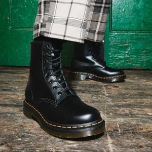 DR MARTENS 1460 NAPPA LEATHER LACE UP BOOTS